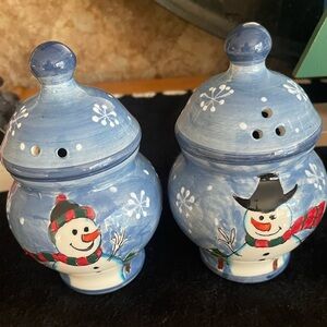 80’s Snowman Salt and Pepper Shaker
